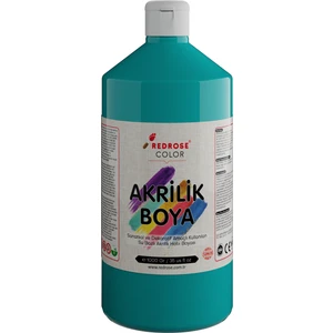 Red Rose Turkuaz Akrilik Boya 1000 gr Dekoratif Hobi Amaçlı Sanatsal Canlı Renkler