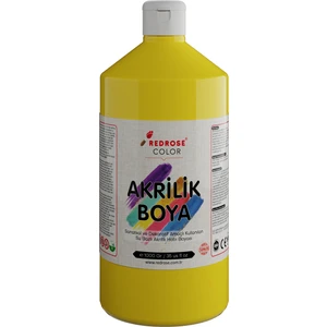 Red Rose Sarı Akrilik Boya 1000 gr Dekoratif Hobi Amaçlı Sanatsal Canlı Renkler