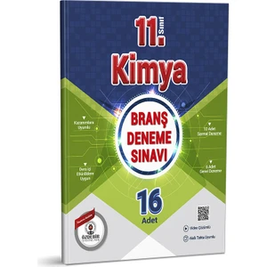 Özdebir Yayınları 11. Sınıf Kimya Branş Deneme Sınavı
