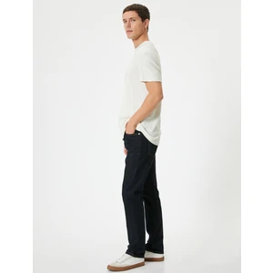 Straight Fit Boru Paça Kot Pantolon Mark Jean