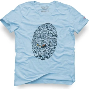 Parmak Izi ve Dalgıç Tasarım Tişört