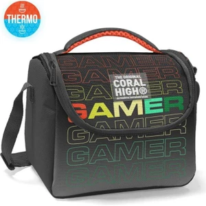 Coral High Siyah Gri Gamer Desenli Thermo Beslenme Çantası 11780