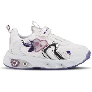 Paolıno Kız Çocuk Sneaker Ayakkabı Beyaz / Mor