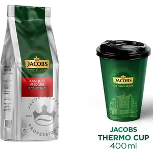 Banquet Medium Çekirdek Kahve 1 kg + Thermo Cup 400 ml Set