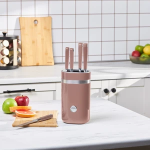Mastermaıd Rosegold 6 Parça Standlı Bıçak Seti