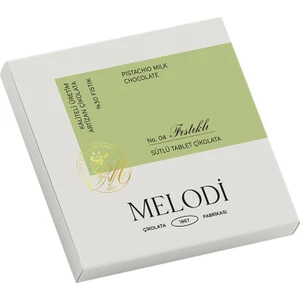 Melodi Çikolata Fıstık Parçacıklı Sütlü Çikolata Tablet 60G