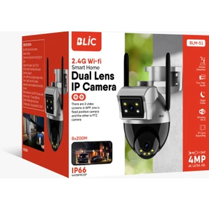 Solutions Technology 4K Ultra Hd 8x Zoom Ip Kamera Wifi Özellikli Hareket Takipli Gece Sensörlü Çift Lens Kamera