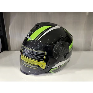 Kask Mts 625 Wasp Çenesiz Güneş Gözlüklü Yeşil/siyah