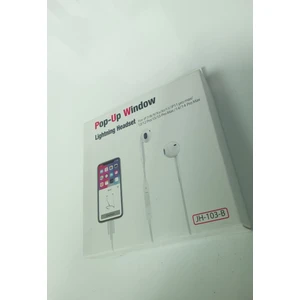 Gold Aksesuar Pop Up Window Lightning Headset Kulak İçi Kablolu Kulaklık