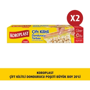 Çift Kilitli Dondurucu Poş. Büyük Boy 10LU X2 Ad