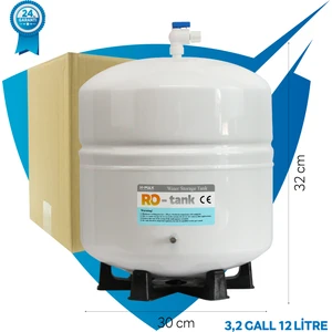 12 Litre Çelik 3.2 Galon Su Arıtma Cihazı Tankı