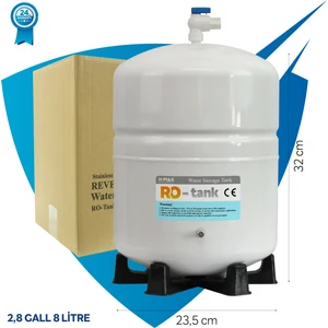 Su Arıtma Cihazı İçin 2.2 Galon (8 Litre) Metal Genleşme Tankı Uyumlu