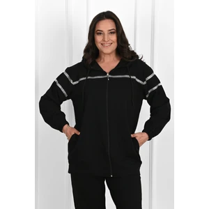 Kadın Sim Detaylı  Büyük Beden Eşofman Takımı 3671-23