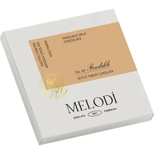Melodi Çikolata Fındık Parçacıklı Sütlü Çikolata Tablet 60G