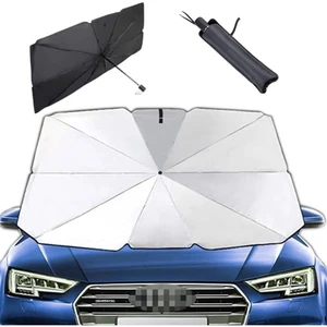 Eraks Car Accesories Tüm Araçlar Için Araba Ön Cam Güneşlik Katlanabilir Güneşlik Şemsiye Ön Cam Gölgelik Esnek