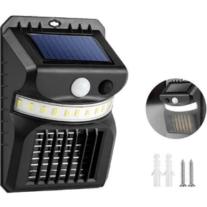 2 In 1 Uv Güneş Enerjili 11 Ledli 3 Mod Veranda-Bahçe-Çardak Solar Aydınlatma- Uv Sinek Öldürücü