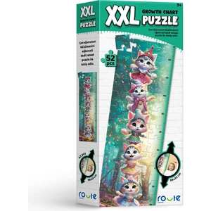Xxl Puzzle  Eğlenceli Kediler (Dikey Puzzle) 98* 33 cm