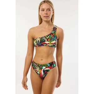 4650 Yeşil Desenli Bikini Takımı