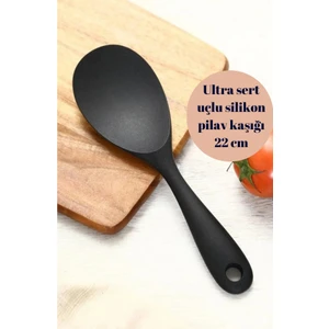 Ultra Sert Uçlu Silikon Pilav Kaşığı Yüksek Isıya Dayanıklı Yanmaz Yapışmaz