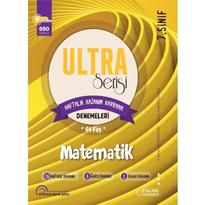 Palme Yayıncılık 7. Sınıf Ultra Serisi Matematik Denemeleri 44 Föy