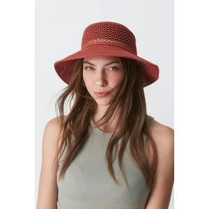 Merserize Plaj Şapkası T24740-16 Kiremit