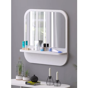 Tarz Design Nysamo Raflı Kare 58 cm Koridor Dresuar Konsol Duvar Salon Banyo Ofis Çocuk Yatak Oda Raflı Aynası