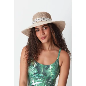 Merserize Plaj Şapkası T24740-12 Naturel