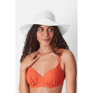 Merserize Plaj Şapkası T24740-03 Beyaz