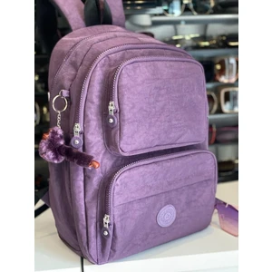Krinkıl Kumaş Suya Dayanıklı Büyük Boy Gülkurusu Klinkır Sırt Çantası/laptop Okul Çanta