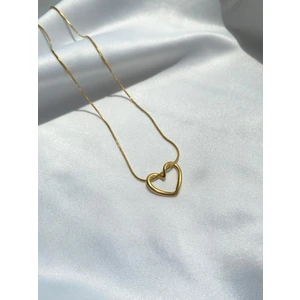 Quattro Accessorio Düğüm Kalp Çelik Kolye