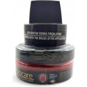 1001 Krem Deri Boya Cam Kavanoz 50 Ml-Kırmızı