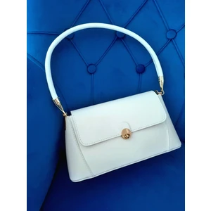 Kapaklı Model Gold Renk Kilit Sistemli Kadın Omuz Çantası