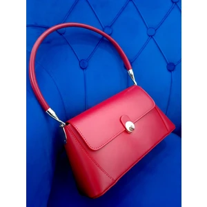 Kapaklı Model Gold Renk Kilit Sistemli Kadın Omuz Çantası