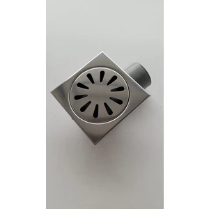 Mig Yapı DUŞ YER SÜZGECİ METAL KAPAKLI KOKU ÖNLEYİCİLİ YANDAN ÇIKIŞLI 10X10CM