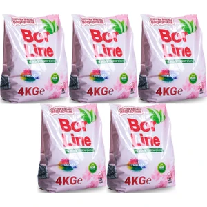 Bor Line Matik Toz Çamaşır Deterjanı 20KG (Renkliler Için) 130 Yıkama (5pk*4kg)