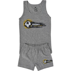 İki Yıldız Erkek Çocuk Futboll Baskılı Atlet Boxer Takım 6047 BGL-ST03475