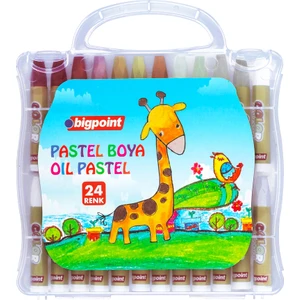 Pastel Boya 24 Renk Şeffaf Çantalı
