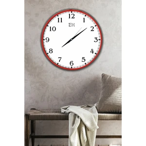 Emya Home Klasik Duvar Saati Kırmızı - 29 cm