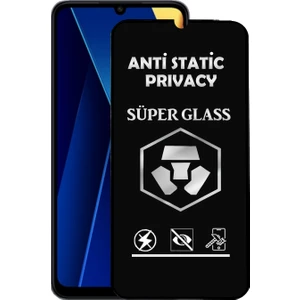 Caseart Xiaomi Poco C65 Tam Kaplayan Anti Statik Hayalet Süper Cam Ekran Koruyucu