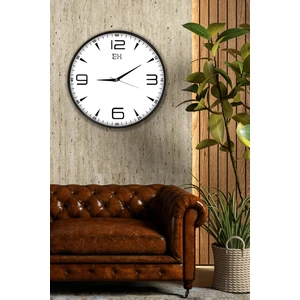 Emya Home Modern Duvar Saati Siyah - 29 cm