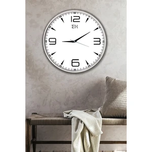 Emya Home Modern Duvar Saati Beyaz - 29 cm