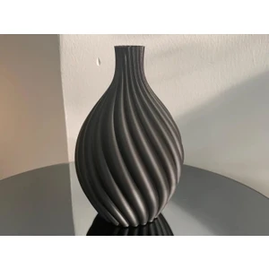 Limon 3D Design Dekoratif ve Şık Modern Tarzda Vazo -Gri