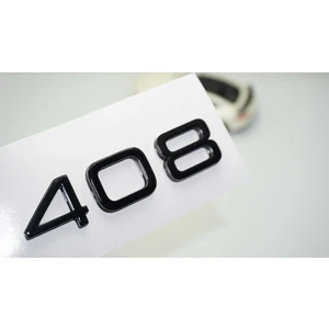 DK Tuning Peugeot 408 Ön Panjur 2022+ Parlak Siyah ABS Logo Amblem