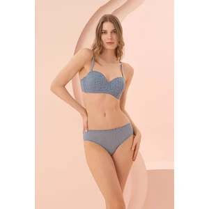 Mavi Nirvana Desteksiz Straplez Tek Sütyen