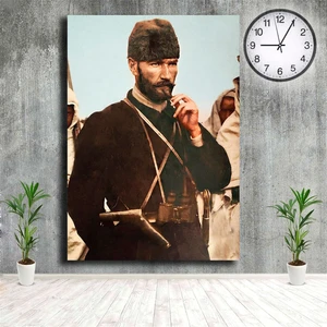 Karahan Çerçeve Trablusgarp Savaşı Atatürk Tablosu Sakallı Mustafa Kemal Kanvas Tablo