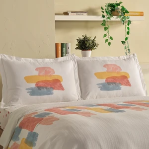 Doqu Home Lara Pike Takımı Ramos Çift Kişilik - Beyaz