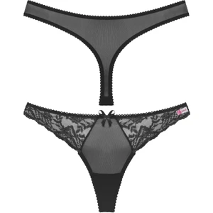 Mulvxlio LIN02          Siyah Dantelli  G String Külot       (Mulvix)