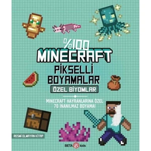 beta kids %100 Minecraft Pikselli Boyamalar Özel Biyomlar