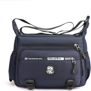 Büyük Kapasiteli Erkek Çantası Omuzdan Askili Çanta Çok Cepli Crossbody Çanta Erkek Iş Rahat Sırt Çantası Iş Çantası Erkek Alet Çantası (Yurt Dışından)