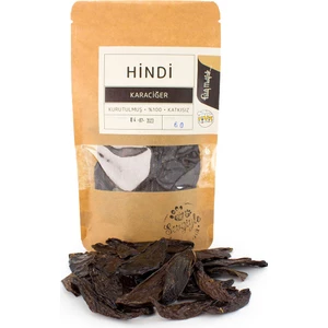Kurutulmuş Hindi Ciğer Cips Köpek Kedi Ödül Maması (60 G)